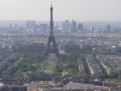 Blick vom Tour Montparnasse; den gab es zu Beatles Zeiten noch nicht, aber zeigt ungewöhnliche Ausblicke auf Paris