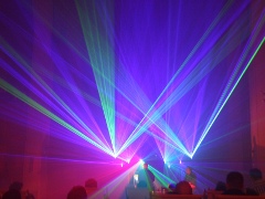 Farbkompositionen in Laser